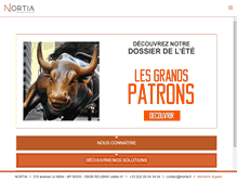 Tablet Screenshot of nortia.fr